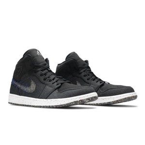 DM3529-001 / Nike Jordan 1 Mid Crater Black Size 8 BRAND NEW